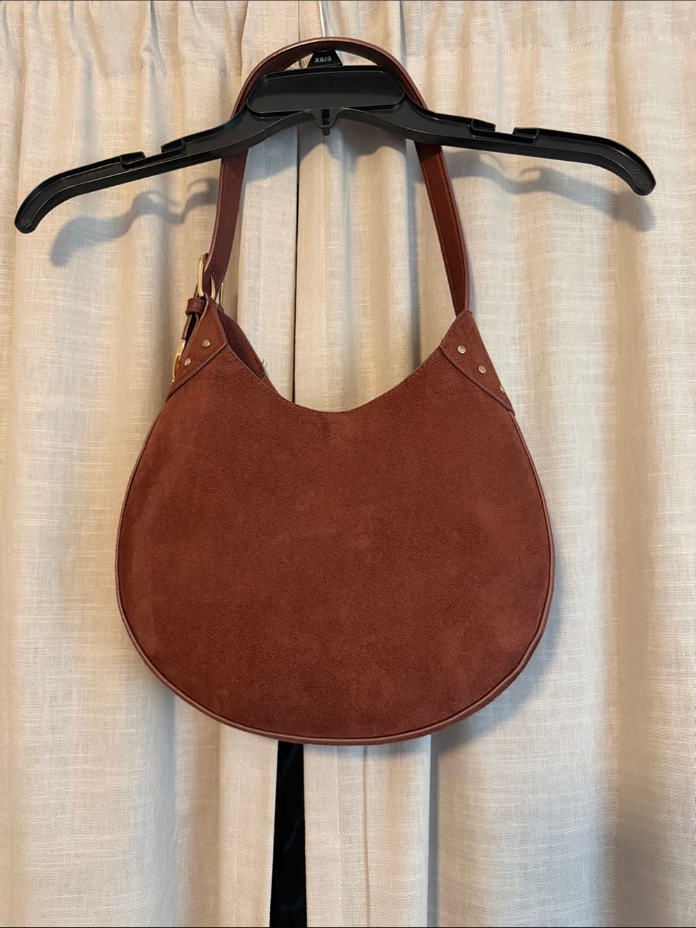 Universal Thread Rust Suede Crescent Shoulder Bag